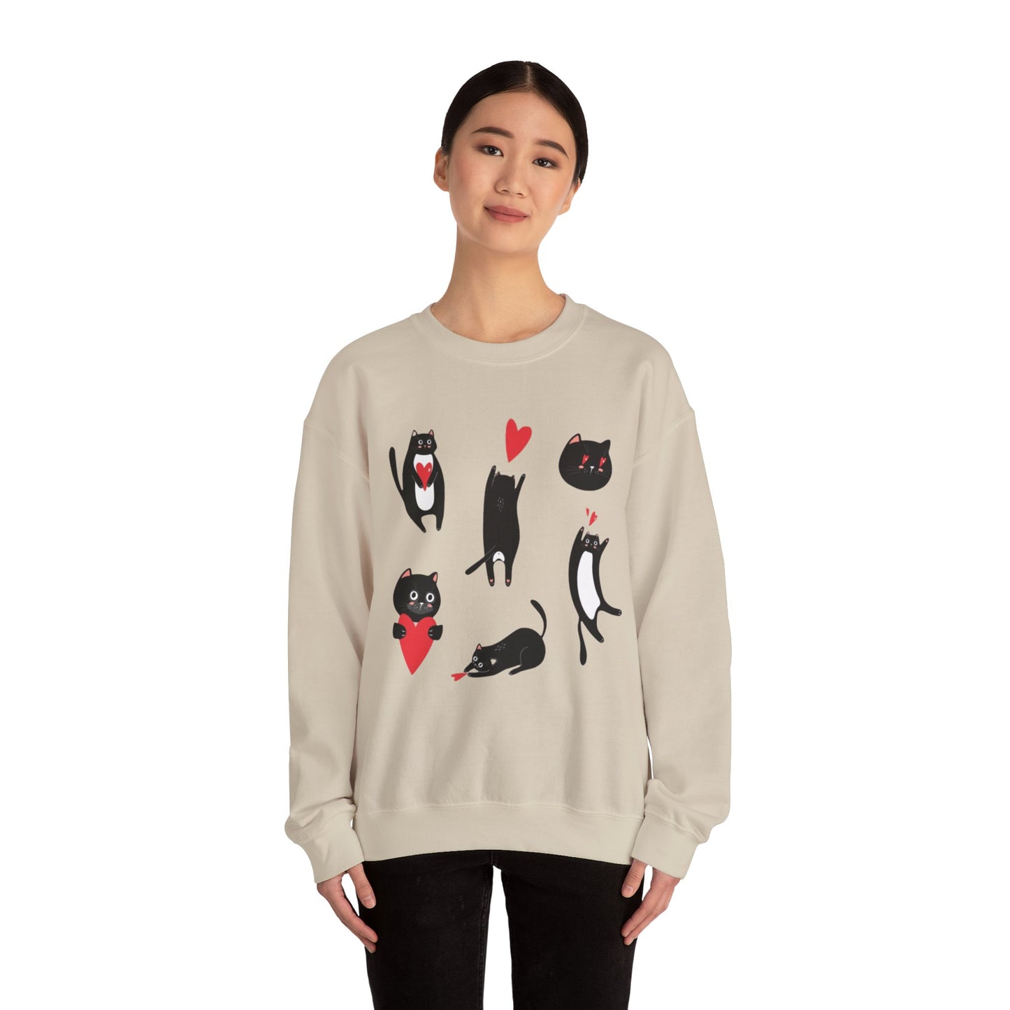 “Cat Love” Crewneck Sweatshirt