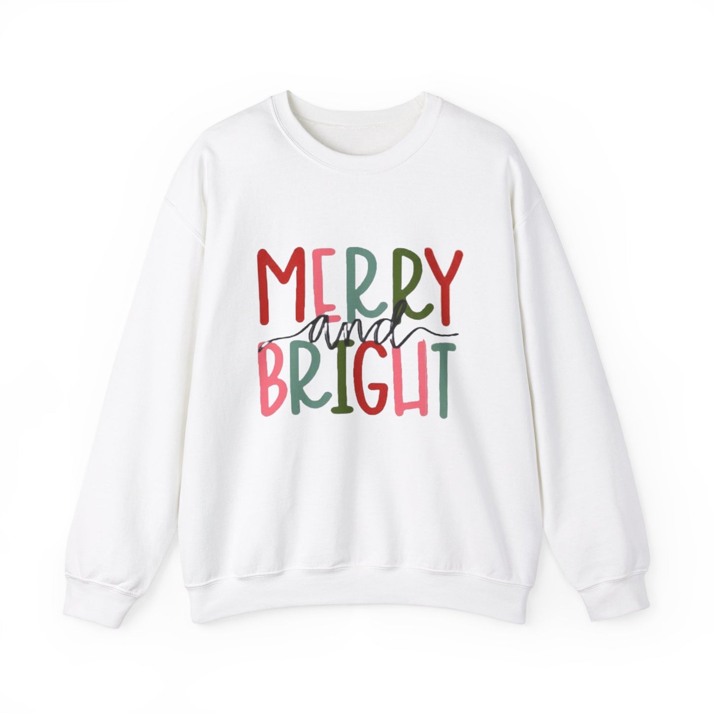 "Merry & Bright" Unisex Heavy Blend Crewneck Sweatshirt
