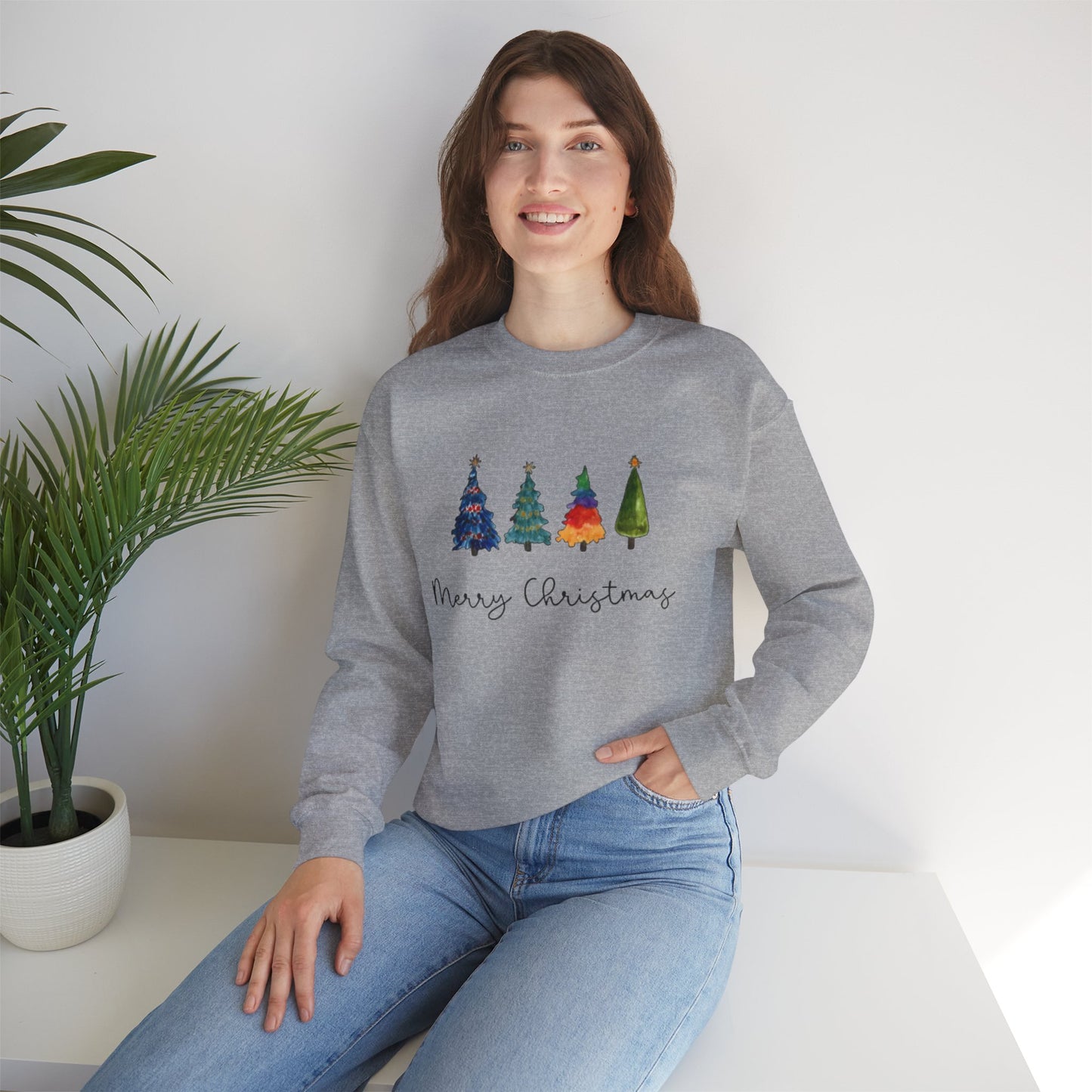 "Christmas Tree" Unisex Heavy Blend Crewneck Sweatshirt