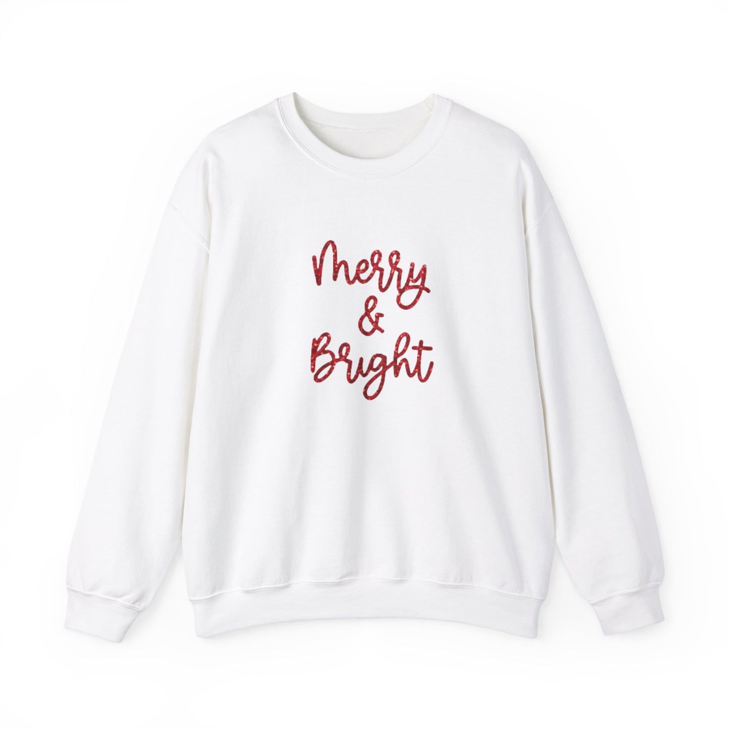 "Merry Bright" Unisex Heavy Blend Crewneck Sweatshirt