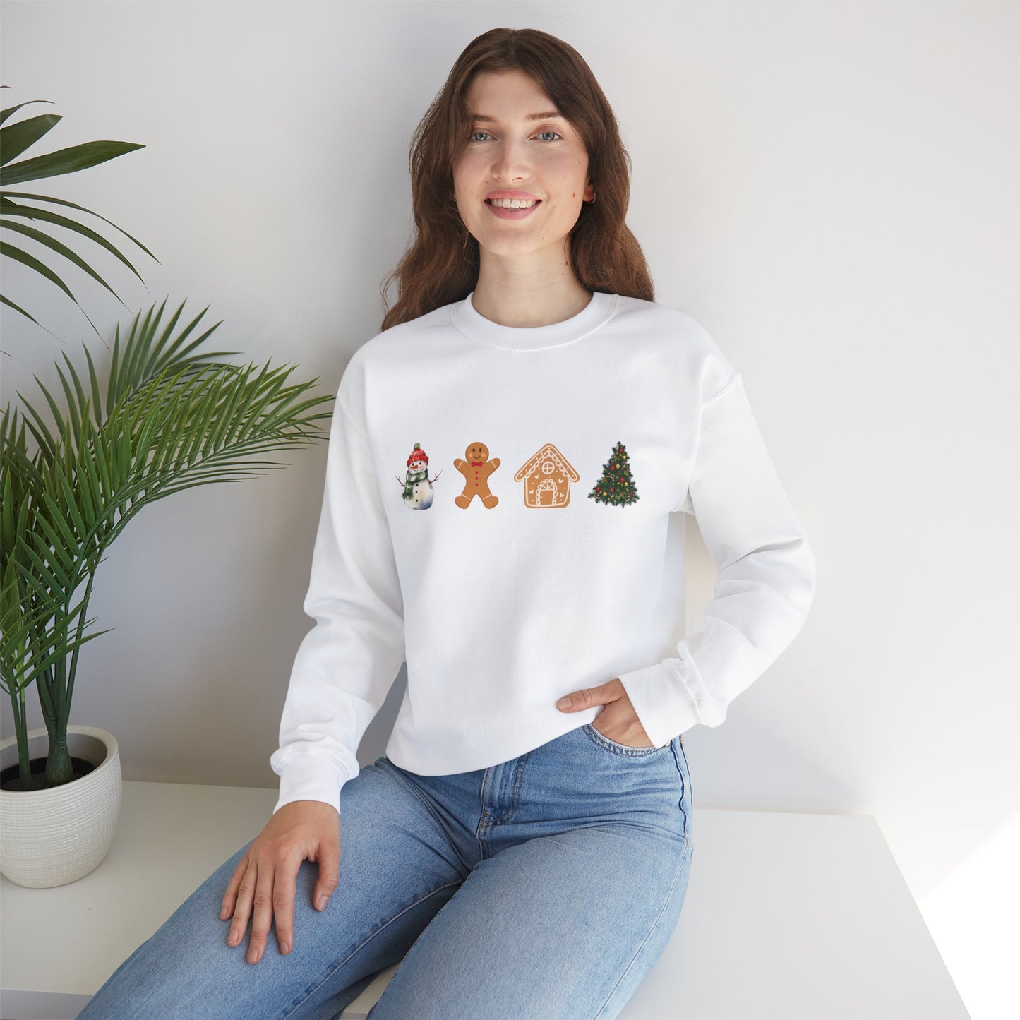 "Christmas Elements" Unisex Heavy Blend Crewneck Sweatshirt