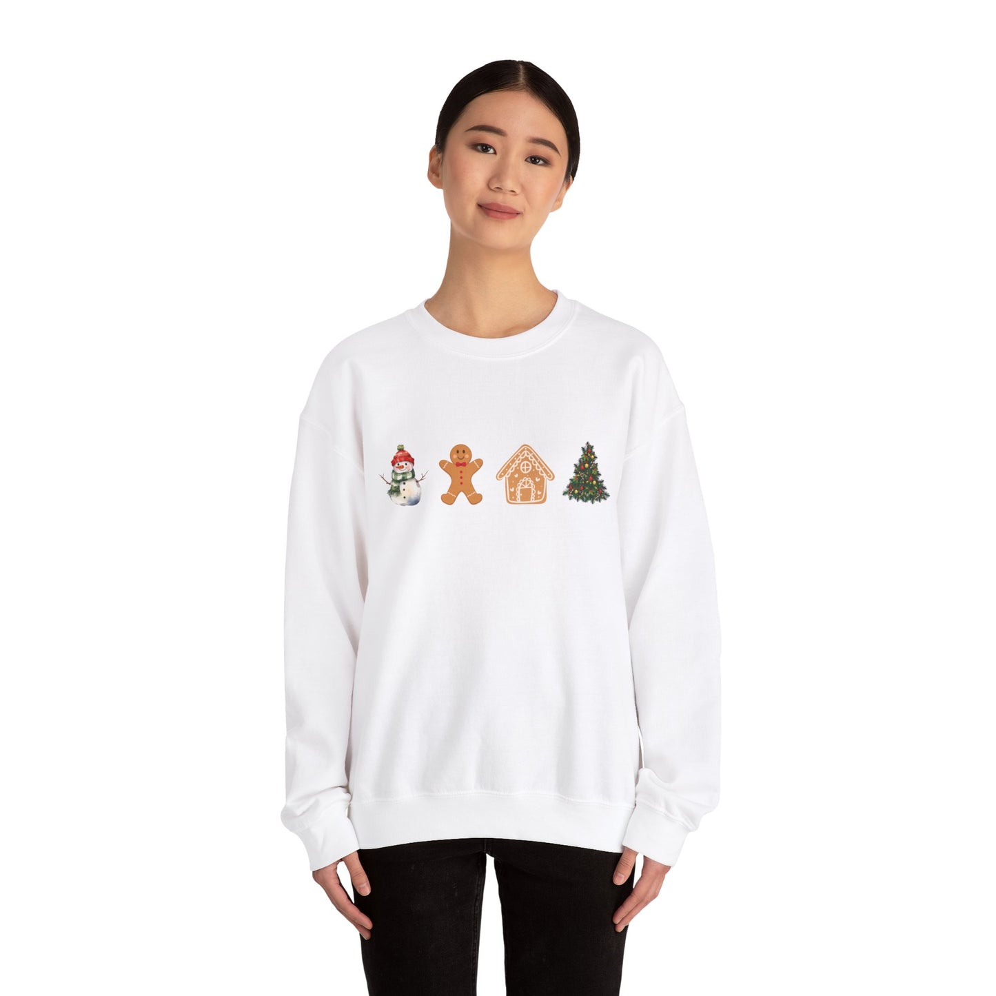 "Christmas Elements" Unisex Heavy Blend Crewneck Sweatshirt