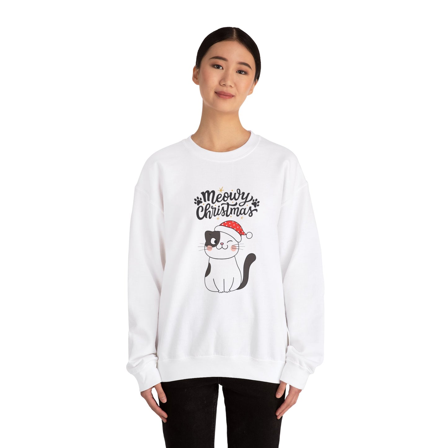 "Meowy Christmas" Crewneck Sweatshirt