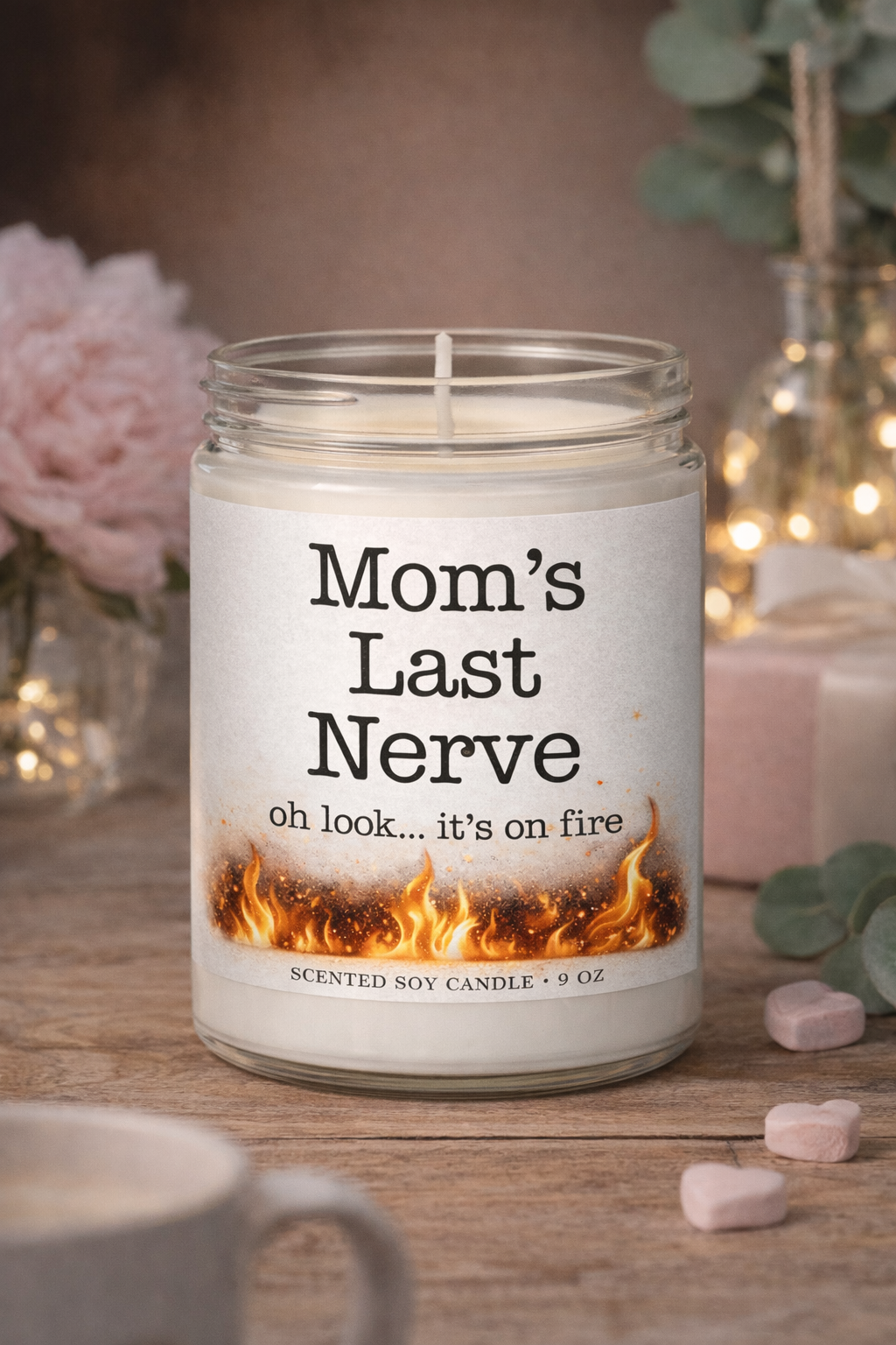 A candle for the woman holding it all together (barely)