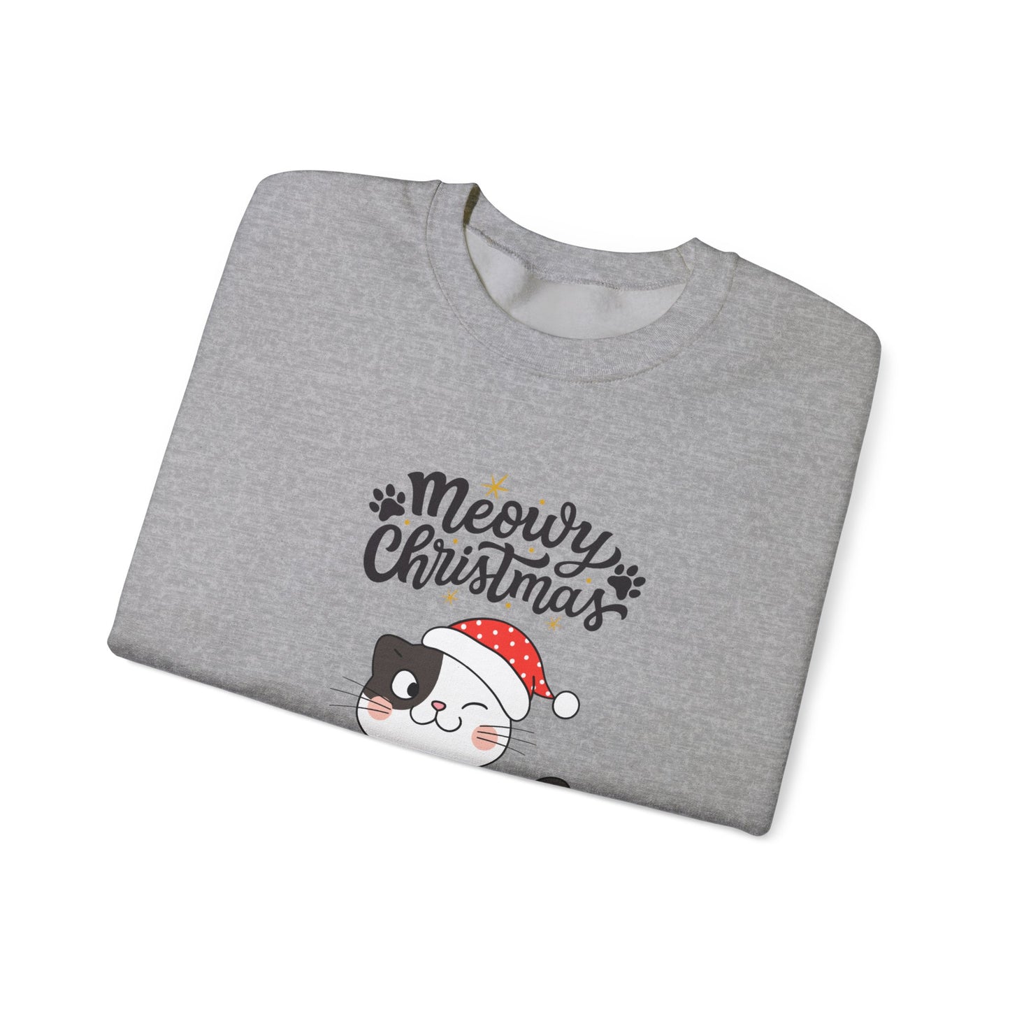 "Meowy Christmas" Crewneck Sweatshirt