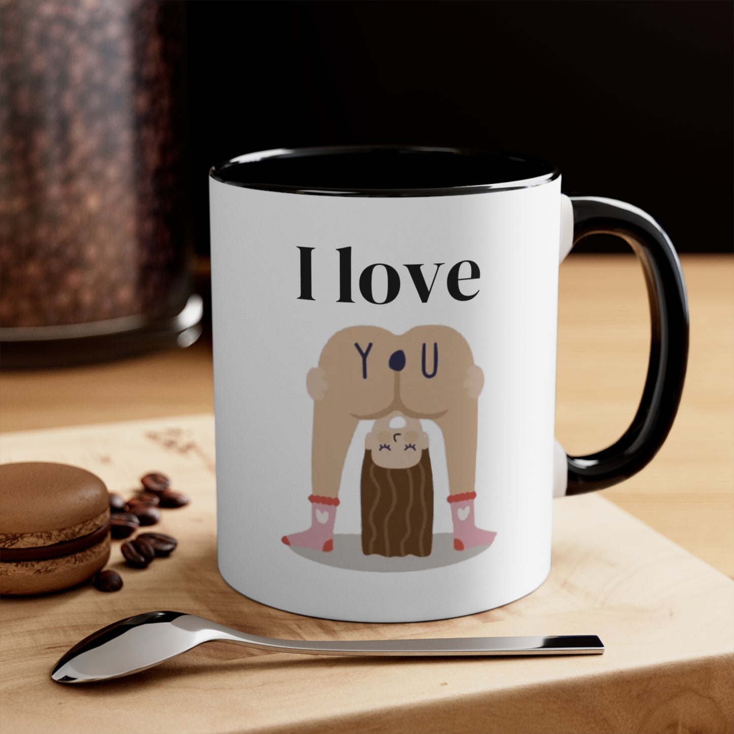 “I Love You” Accent Coffee Mug