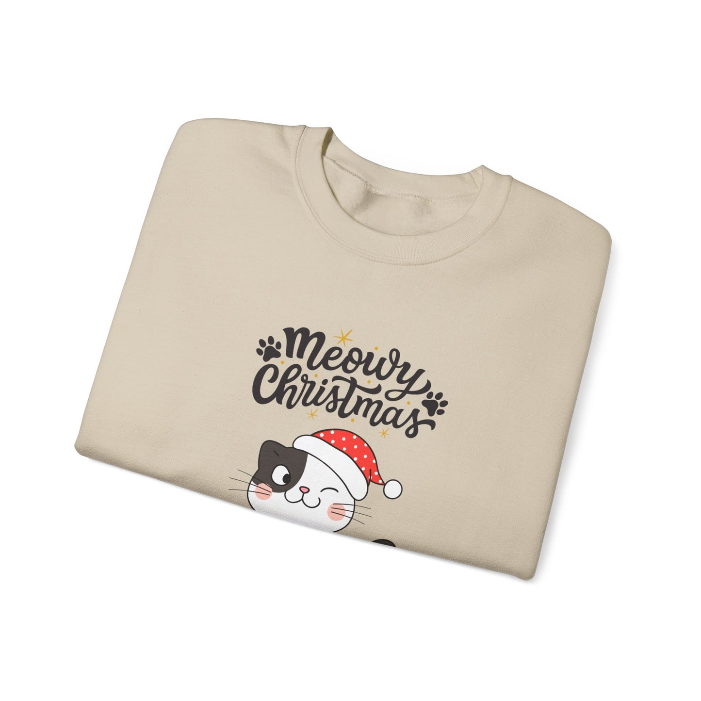 "Meowy Christmas" Crewneck Sweatshirt
