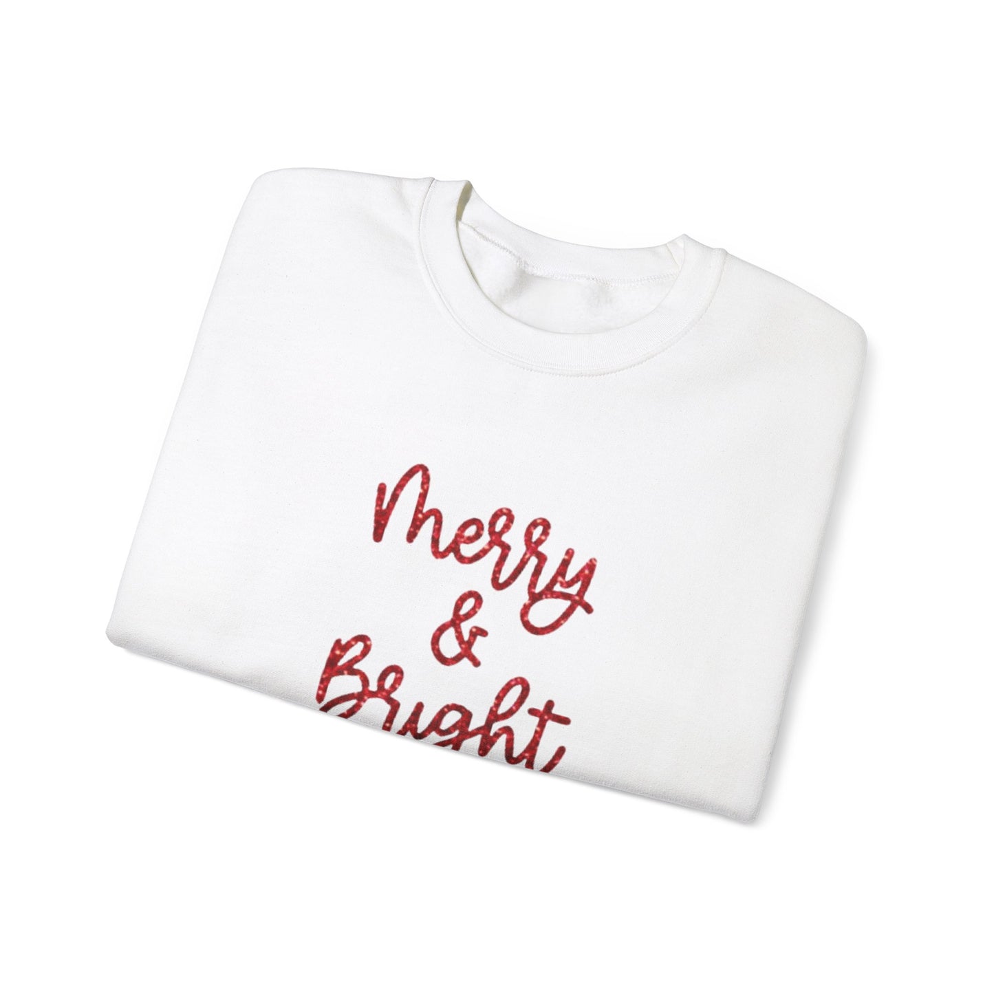 "Merry Bright" Unisex Heavy Blend Crewneck Sweatshirt