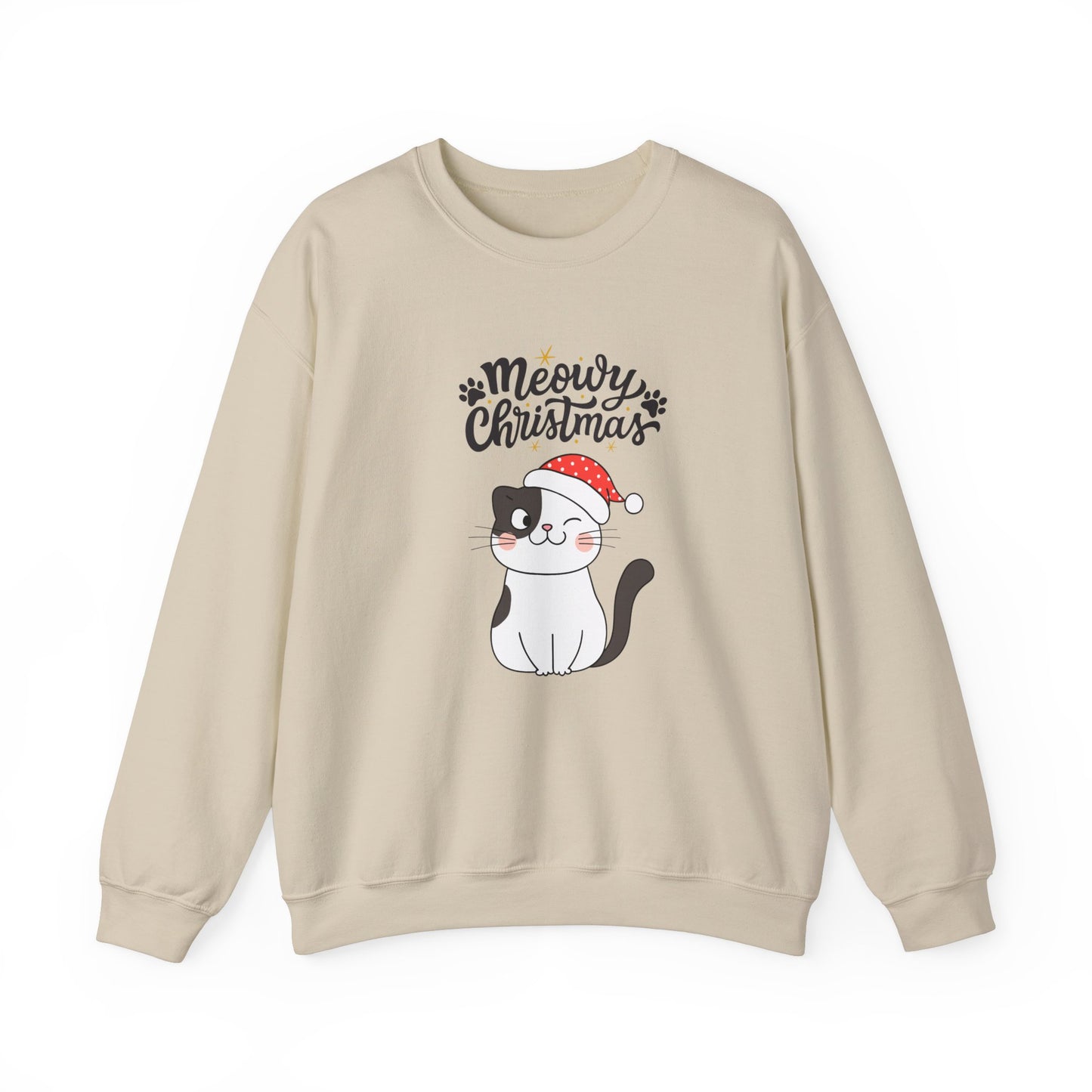 "Meowy Christmas" Crewneck Sweatshirt