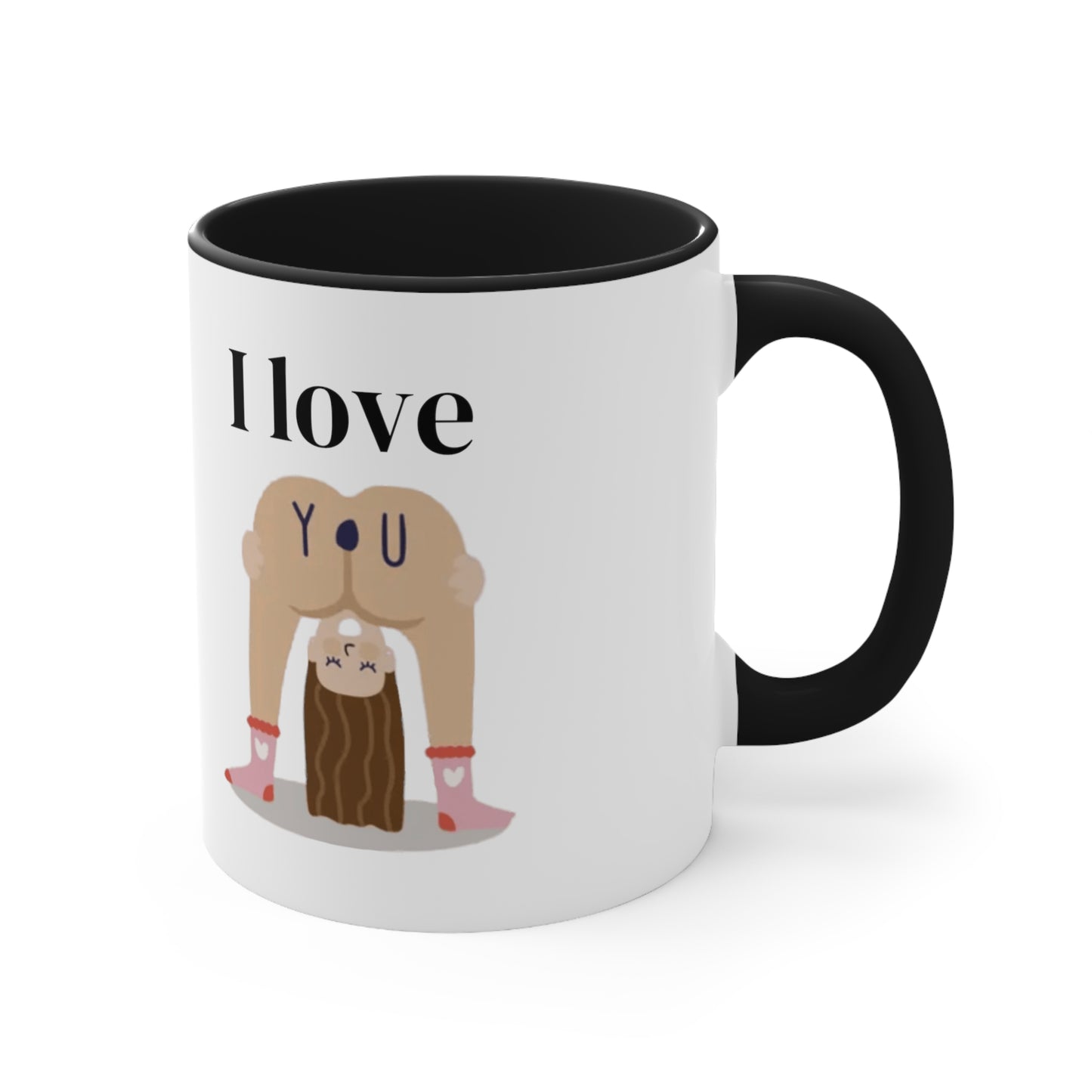 “I Love You” Accent Coffee Mug