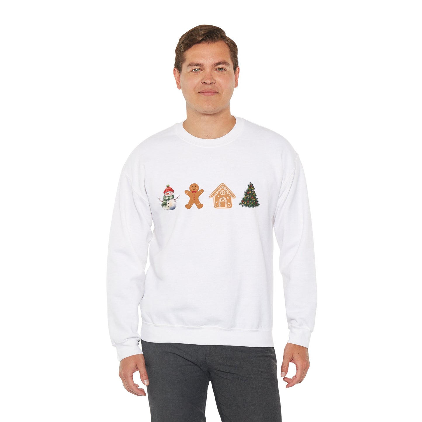 "Christmas Elements" Unisex Heavy Blend Crewneck Sweatshirt