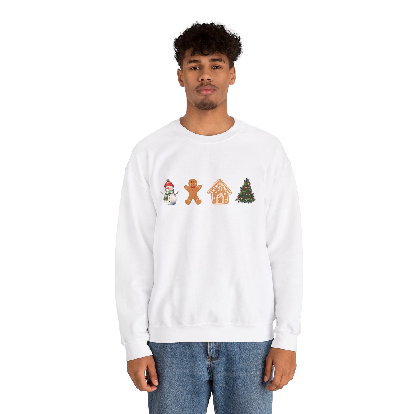 "Christmas Elements" Unisex Heavy Blend Crewneck Sweatshirt