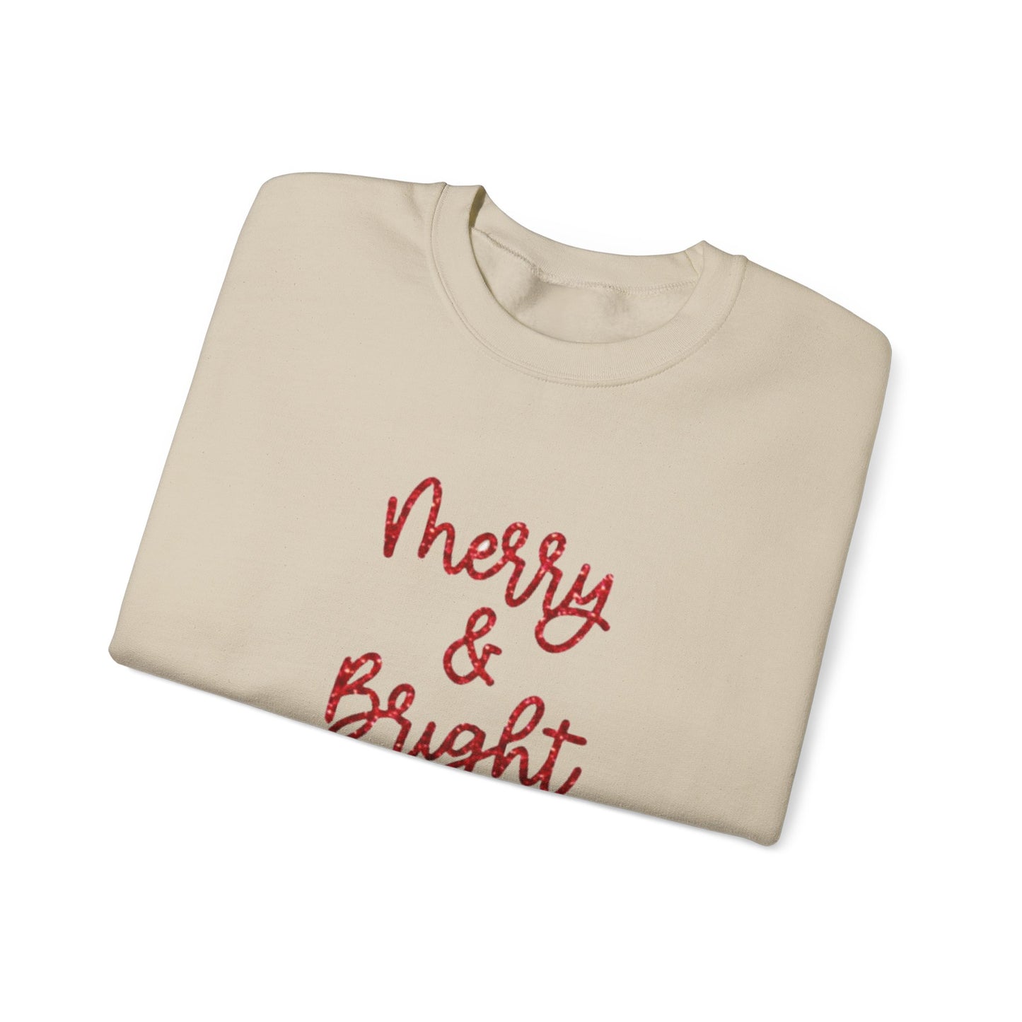 "Merry Bright" Unisex Heavy Blend Crewneck Sweatshirt