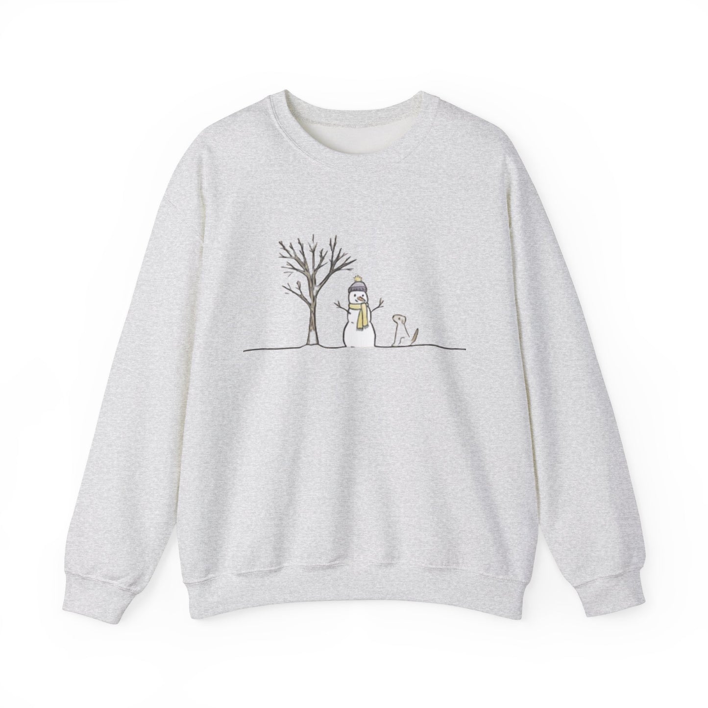 "Snowman & Dog" Unisex Heavy Blend Crewneck Sweatshirt