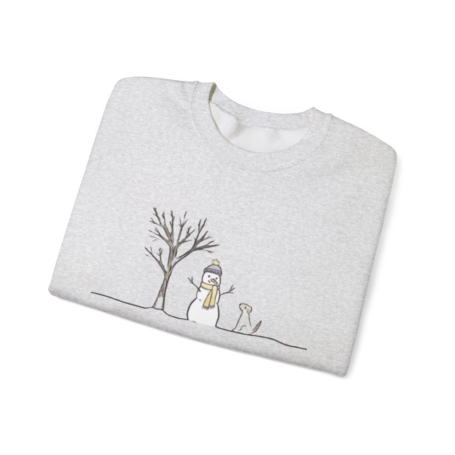 "Snowman & Dog" Unisex Heavy Blend Crewneck Sweatshirt