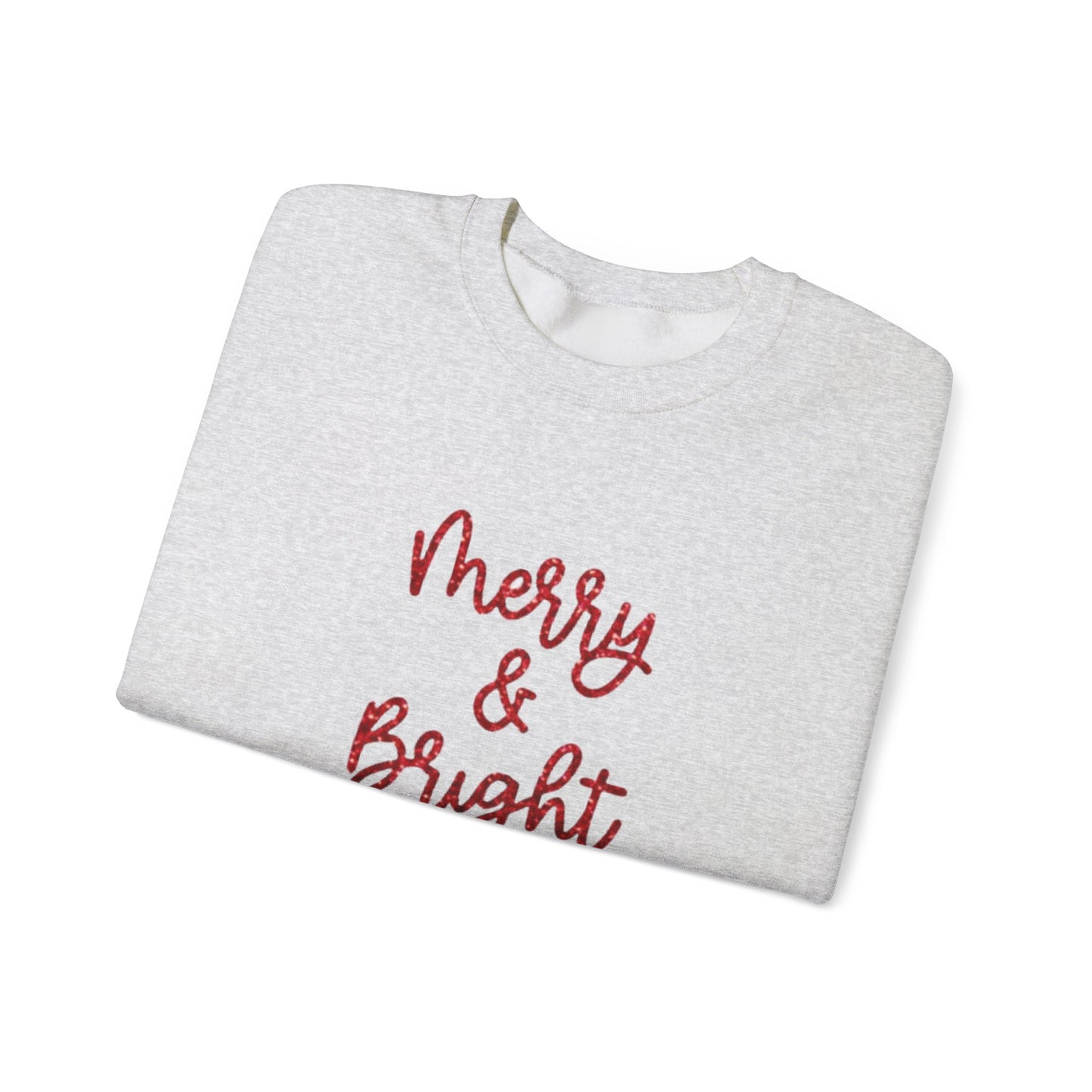 "Merry Bright" Unisex Heavy Blend Crewneck Sweatshirt