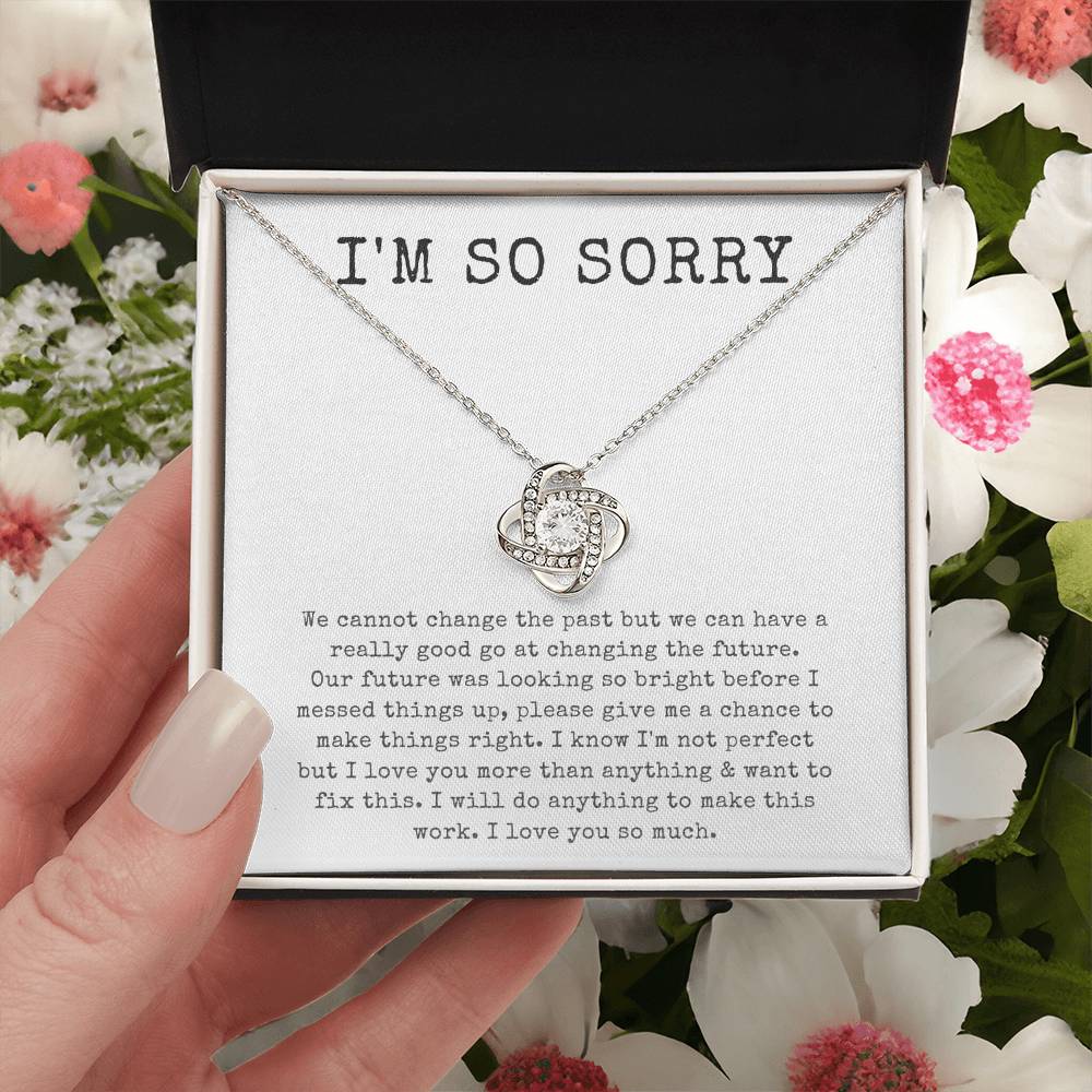 “I'm Sorry, Love Knot” Necklace