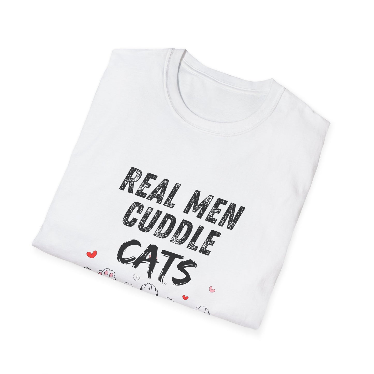 “Real Men” White Softstyle T-Shirt