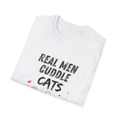 “Real Men” White Softstyle T-Shirt