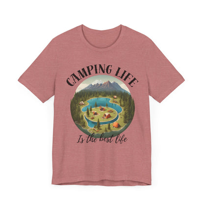 Camping Life Caravan Shirt, Sunset Mountain Camping Shirts, Summer Vacation Camping Gifts, Camp Lover Friends Matching Tee, Camping Tshirt