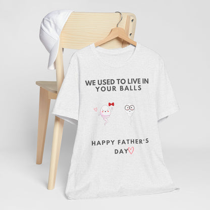 “HAPPY FATHER'S DAY” Jersey Short Sleeve Tee