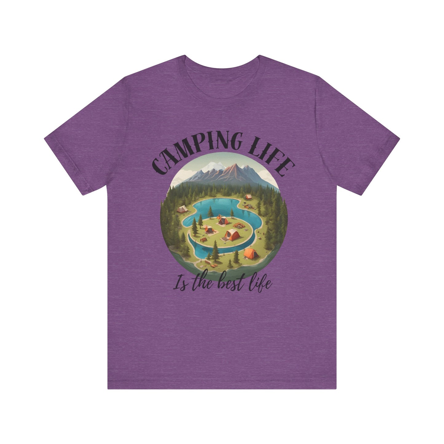 Camping Life Caravan Shirt, Sunset Mountain Camping Shirts, Summer Vacation Camping Gifts, Camp Lover Friends Matching Tee, Camping Tshirt
