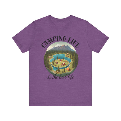 Camping Life Caravan Shirt, Sunset Mountain Camping Shirts, Summer Vacation Camping Gifts, Camp Lover Friends Matching Tee, Camping Tshirt