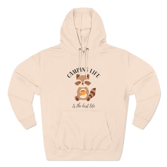 Three-Panel Fleece Hoodie Camping Life Caravan hoodie, Sunset Mountain Camping Shirts, Summer Vacation Camping Gifts, Camp Lover Friends Matching hoodie, Camping hoodie