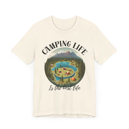 Camping Life Caravan Shirt, Sunset Mountain Camping Shirts, Summer Vacation Camping Gifts, Camp Lover Friends Matching Tee, Camping Tshirt
