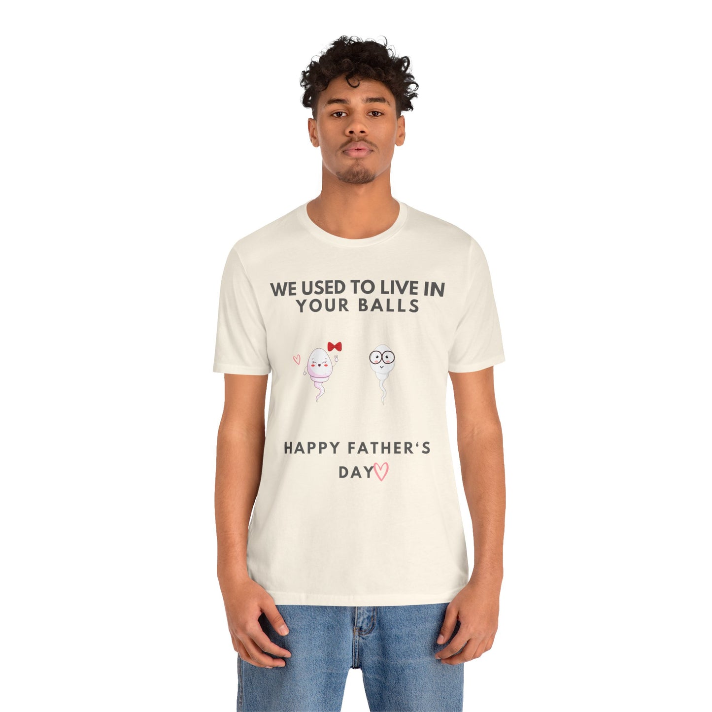 “HAPPY FATHER'S DAY” Jersey Short Sleeve Tee