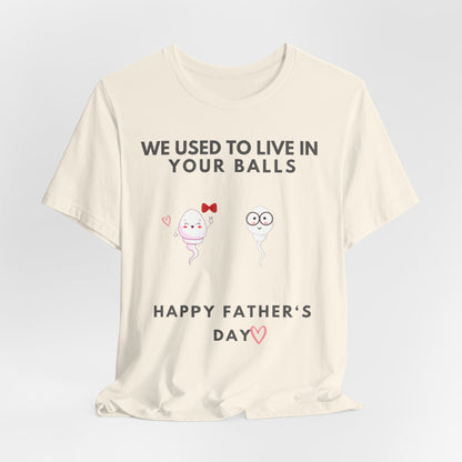 “HAPPY FATHER'S DAY” Jersey Short Sleeve Tee