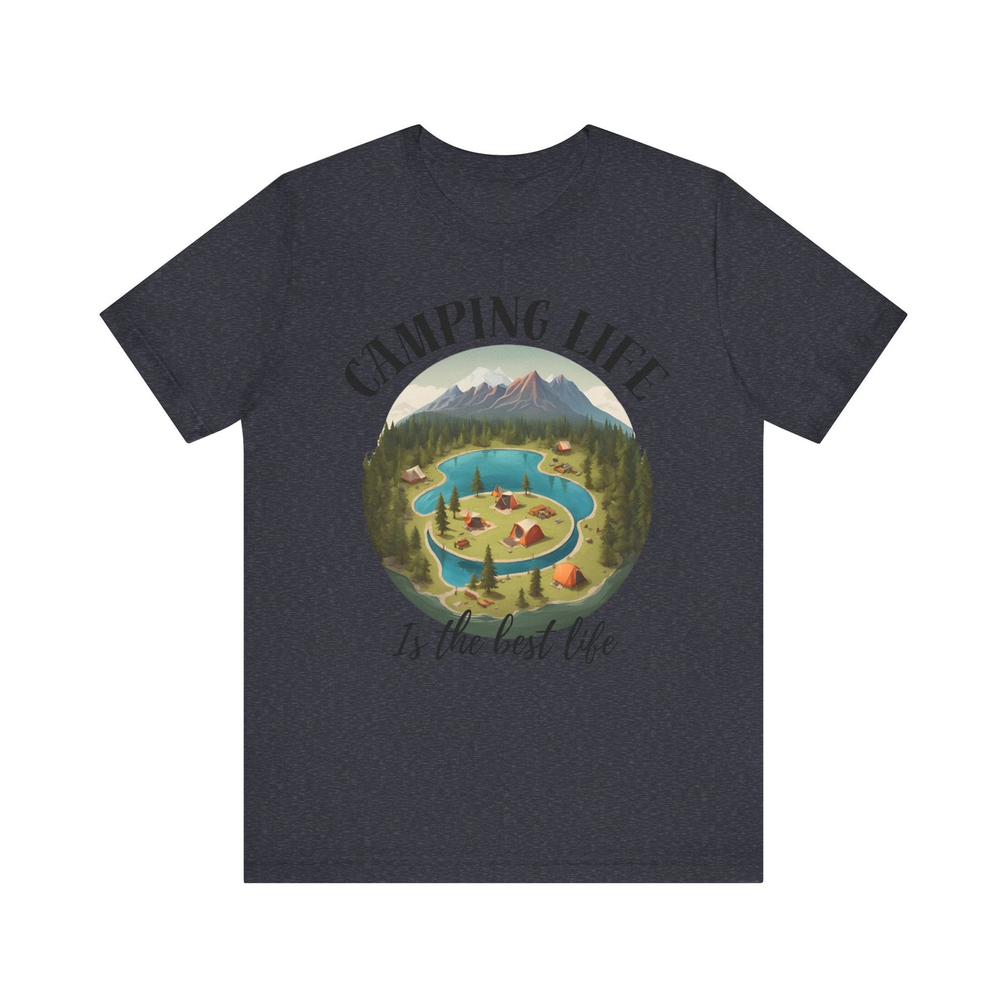 Camping Life Caravan Shirt, Sunset Mountain Camping Shirts, Summer Vacation Camping Gifts, Camp Lover Friends Matching Tee, Camping Tshirt