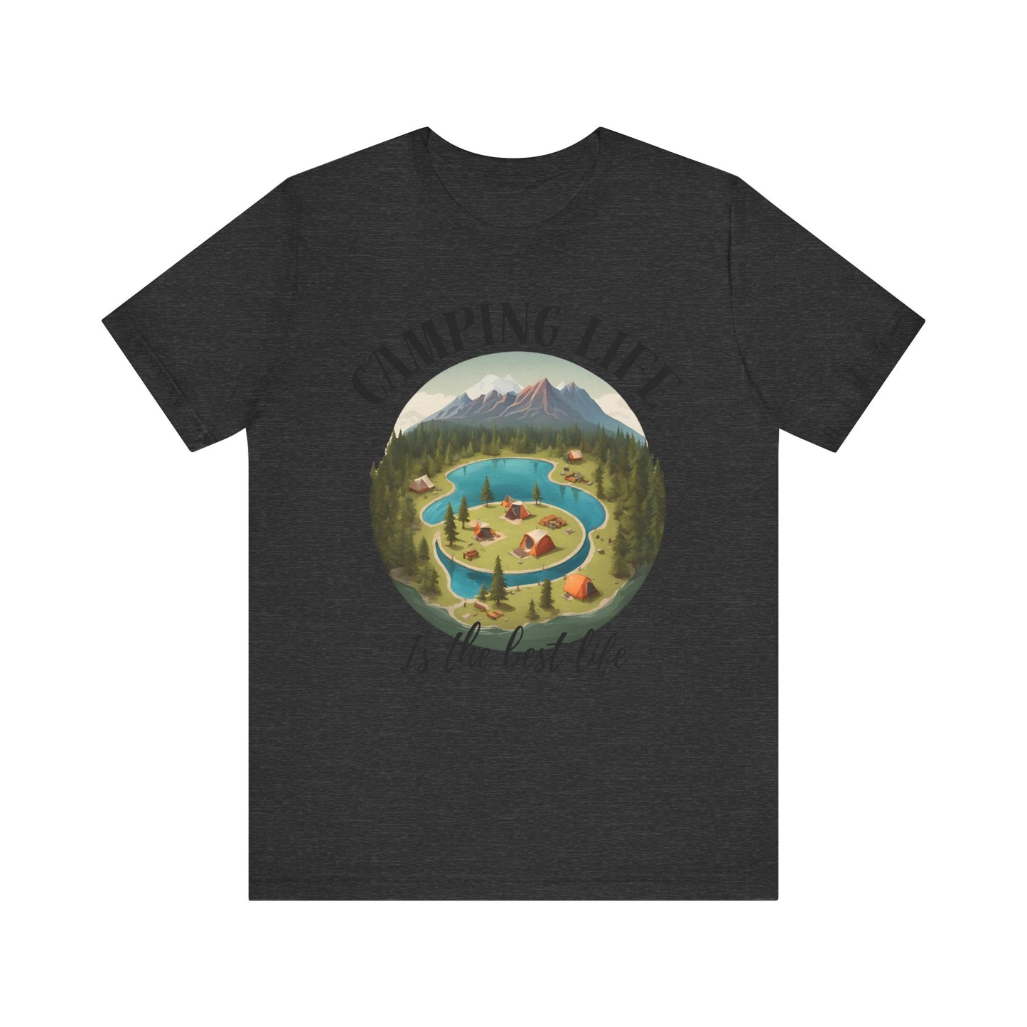 Camping Life Caravan Shirt, Sunset Mountain Camping Shirts, Summer Vacation Camping Gifts, Camp Lover Friends Matching Tee, Camping Tshirt