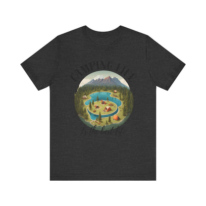 Camping Life Caravan Shirt, Sunset Mountain Camping Shirts, Summer Vacation Camping Gifts, Camp Lover Friends Matching Tee, Camping Tshirt