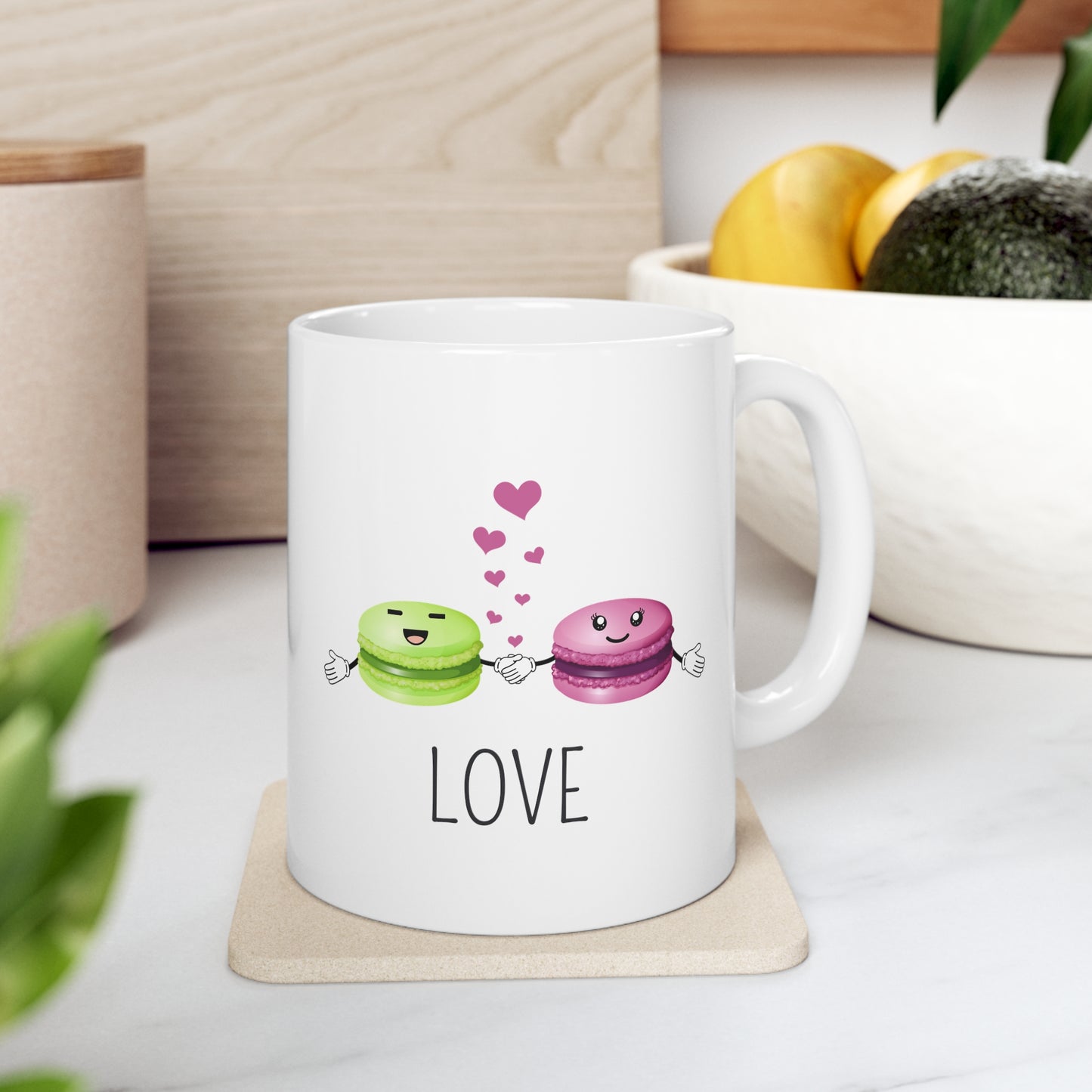 “Macron Love” Ceramic Mug