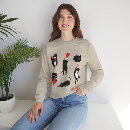 “Cat Love” Crewneck Sweatshirt