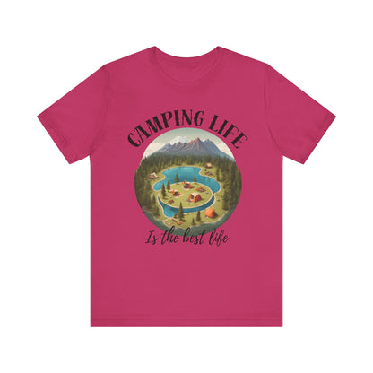 Camping Life Caravan Shirt, Sunset Mountain Camping Shirts, Summer Vacation Camping Gifts, Camp Lover Friends Matching Tee, Camping Tshirt