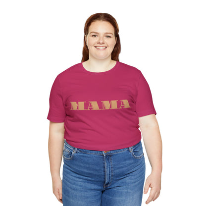 “Mama” Pink Jersey Short Sleeve Tee