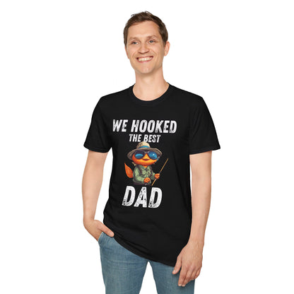 “WE HOOKED THE BEST DAD” Softstyle T-Shirt