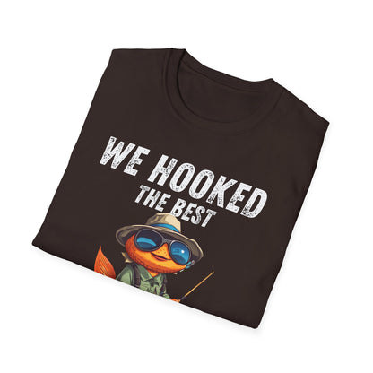 “WE HOOKED THE BEST DAD” Softstyle T-Shirt