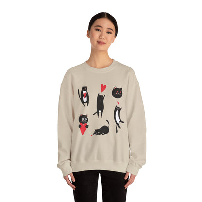 “Cat Love” Crewneck Sweatshirt