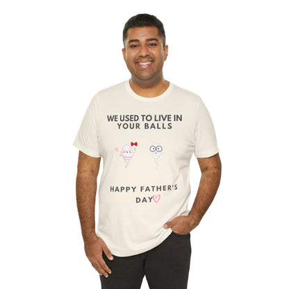 “HAPPY FATHER'S DAY” Jersey Short Sleeve Tee
