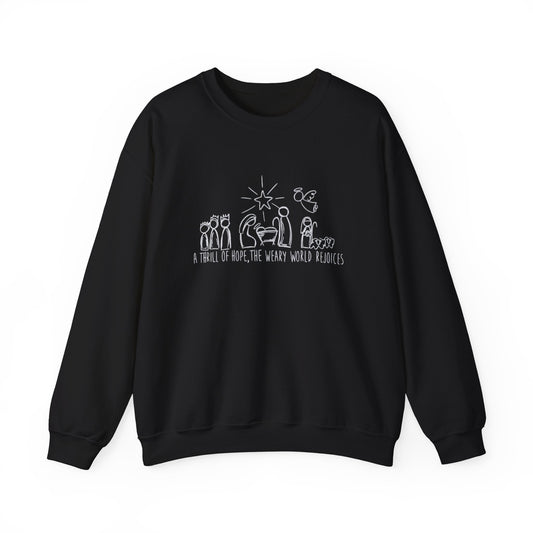 "A Thrill Of Hope" Unisex Heavy Blend Crewneck Sweatshirt