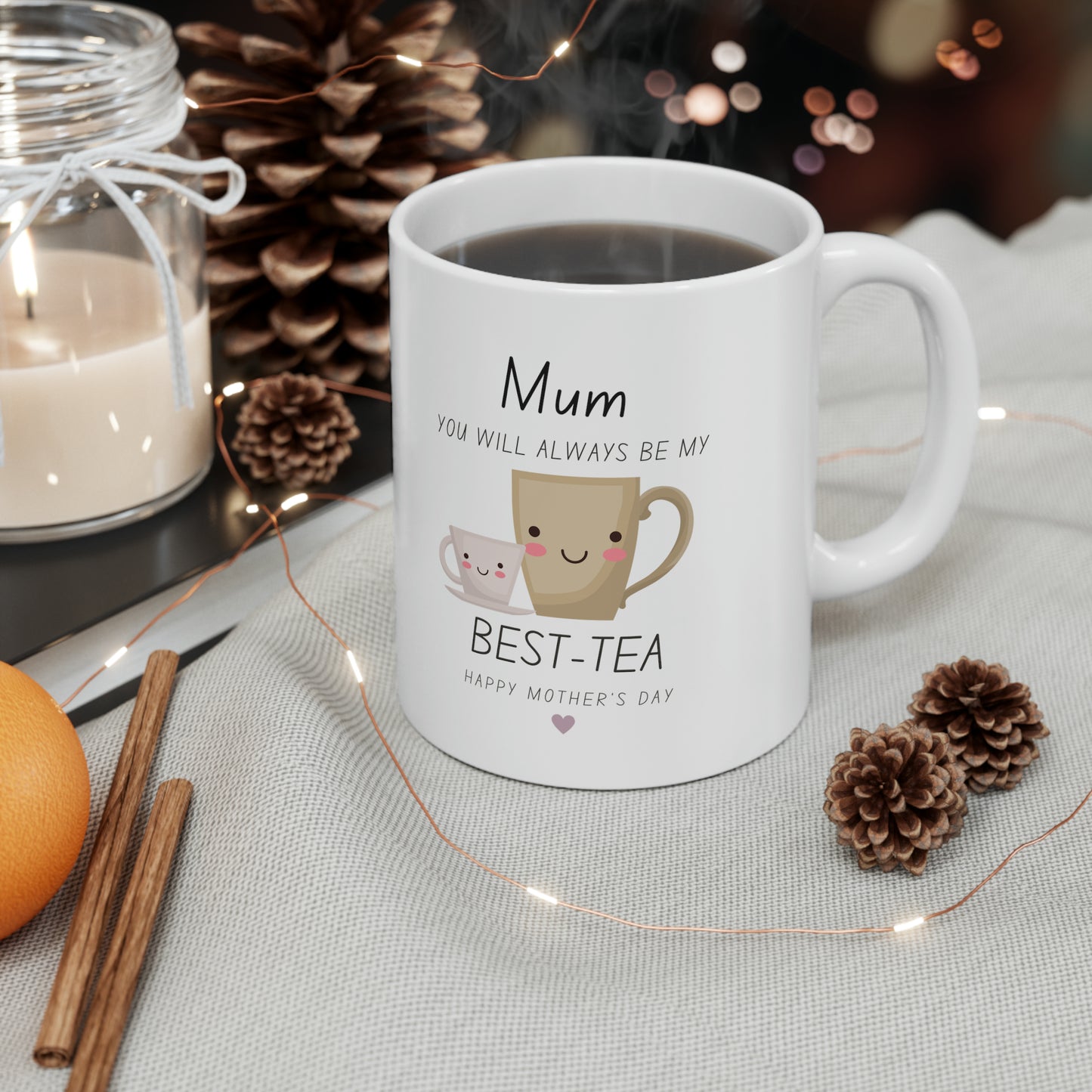 “Mum Best-Tea” Ceramic Mug