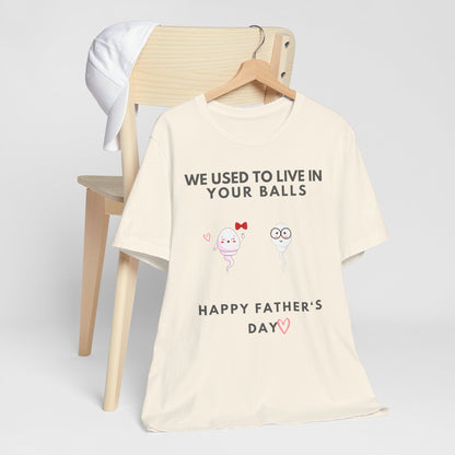 “HAPPY FATHER'S DAY” Jersey Short Sleeve Tee