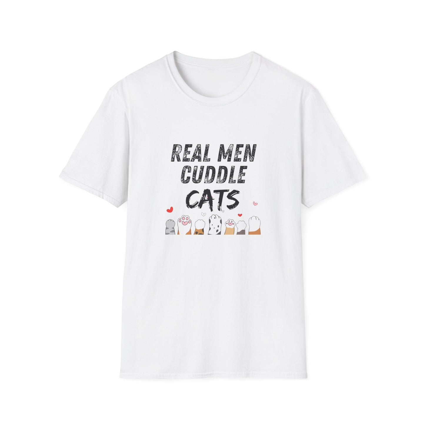 “Real Men” White Softstyle T-Shirt