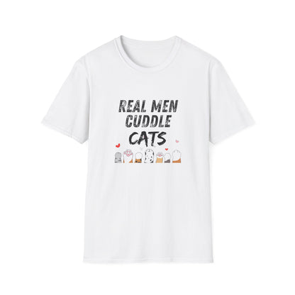 “Real Men” White Softstyle T-Shirt
