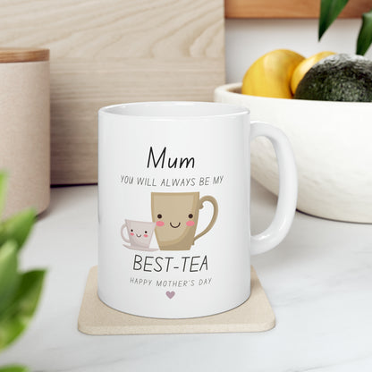 “Mum Best-Tea” Ceramic Mug
