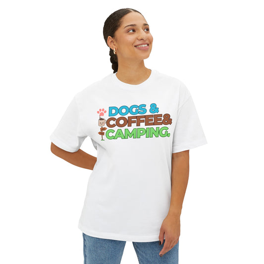 Dogs Coffee Camping Shirt, Camping Birthday Gift Tee, Dog Lover Shirt, Camper T-Shirt, Adventure Shirt, Vacation Shirt, Camping And Drinking