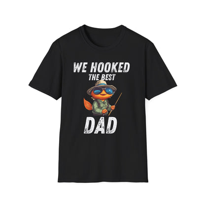 “WE HOOKED THE BEST DAD” Softstyle T-Shirt